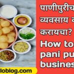 How to do pani puri business